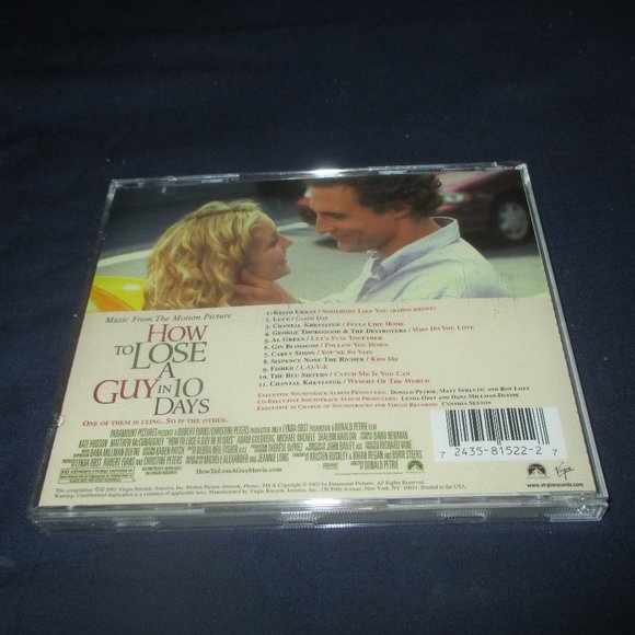 How To Lose A Guy in 10 Days the Original Movie Soundtrack (CD, Various Artists) - Picture 3 of 3
